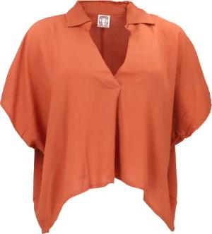 Guru-Shop Longbluse Weites Boho Blusentop mit