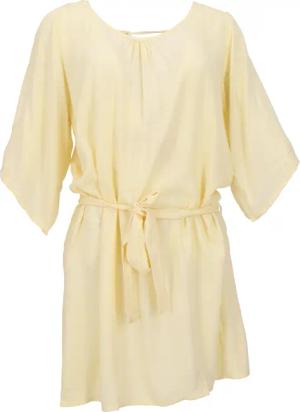Guru-Shop Longbluse Luftige Maxitunika, Boho Sommertunika,..