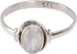 Guru-Shop Silberring Boho Silberring, filigraner Edelsteinring