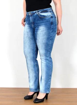 ESRA Straight-Jeans Straight Fit Jeans Damen