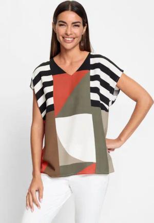 heine Klassische Bluse Druckbluse
