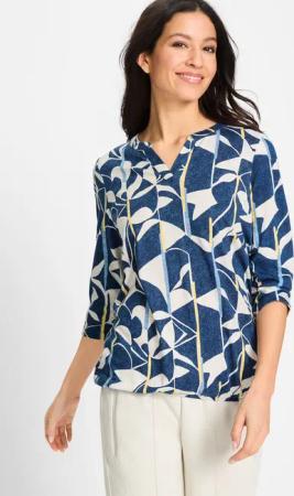 Olsen Longshirt (1-tlg) mit Gummizug am