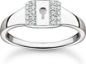 THOMAS SABO Silberring Schloss Silber