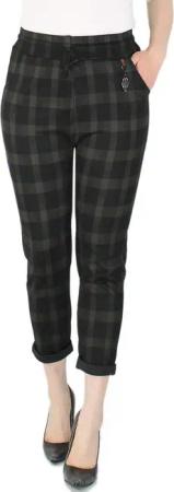 dy_mode Stoffhose Damen Stoffhose kariert –