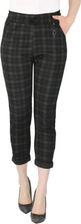 dy_mode Stoffhose Damen Stoffhose kariert –