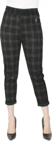 dy_mode Stoffhose Damen Stoffhose kariert –