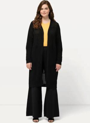 Ulla Popken Strickjacke Long-Strickjacke offene Form