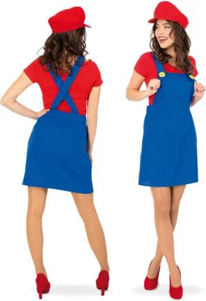 Fries Latzrock Latzrock Blau Kostüm Kleid
