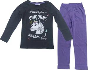 Emoji Pyjama Emoji Mädchen Einhorn Schlafanzug