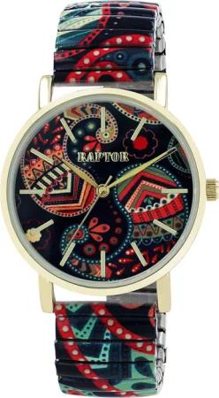 Raptor Quarzuhr Colorful Edition mit Edelstahlzugarmband,