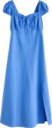 Next Midikleid Midikleid mit Puffärmeln aus