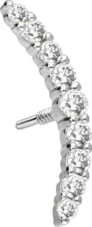 PIERCINGLINE Piercing-Set 14 Karat Gold Schraubaufsatz