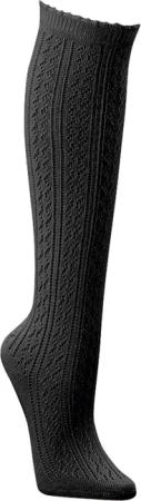 Wowerat Trachtensocken 3 Paar Häkellook-Kniestrümpfe, Trachtenkniestrümpfe