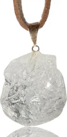 Steinfixx® Kette mit Anhänger Edelstein Rohkristall