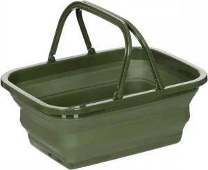 FoxOutdoor Einkaufskorb Faltkorb, oliv, 9 l,