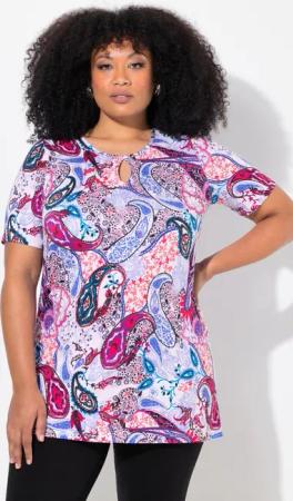 Ulla Popken Longshirt Longshirt Paisley A-Linie