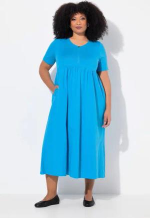 Ulla Popken Maxikleid Maxikleid A-Linie Zipper