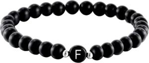Kim Johanson Armband Initial, aus schwarzem