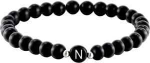 Kim Johanson Armband Initial, aus schwarzem