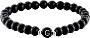 Kim Johanson Armband Initial, aus schwarzem