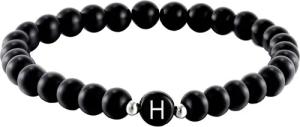Kim Johanson Armband Initial, aus schwarzem
