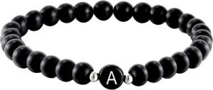 Kim Johanson Armband Initial, aus schwarzem