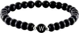 Kim Johanson Armband Initial, aus schwarzem