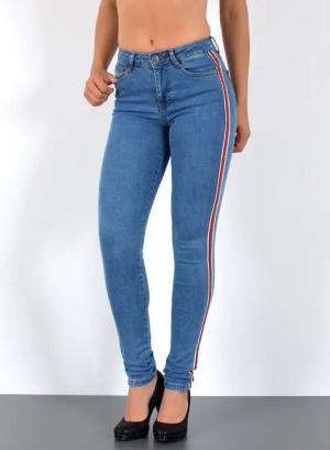 ESRA Skinny-fit-Jeans Damen High Waist Skinny