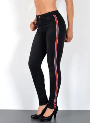 ESRA Skinny-fit-Jeans Damen High Waist Skinny