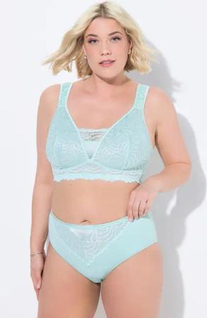 Ulla Popken Slip Midislip Spitze Mikrofaser