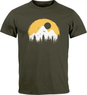 Neverless Print-Shirt Herren T-Shirt Outdoor Print