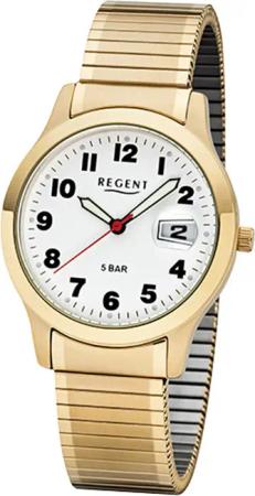 Regent Quarzuhr Regent Herren-Armbanduhr gold Analog,