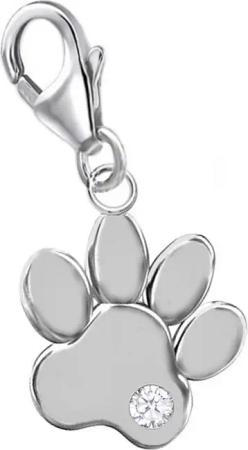 Goldene Hufeisen Charm Kristall Tierpfote Charm
