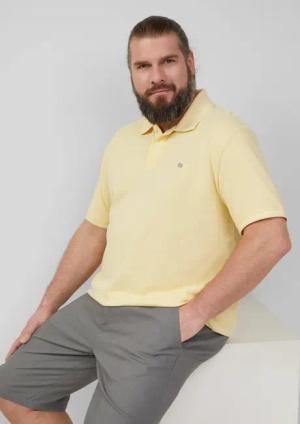 s.Oliver Kurzarmshirt Poloshirt mit kleinem Labelpatch