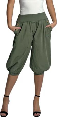 Mississhop Caprihose Damen Capri Hose Haremhose