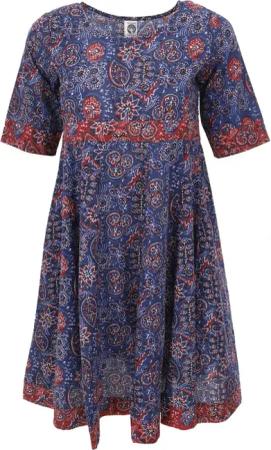 Guru-Shop Midikleid Boho Minikleid, sommerliches Minikleid,..