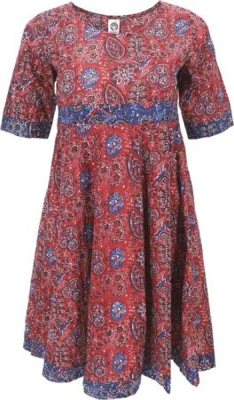 Guru-Shop Midikleid Boho Minikleid, sommerliches Minikleid,..