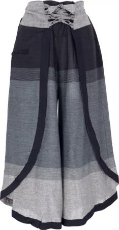 Guru-Shop Relaxhose Palazzohose, Boho Hosenrock, Orienthose,..
