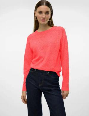 Vero Moda Strickpullover Strick Meliert Basic