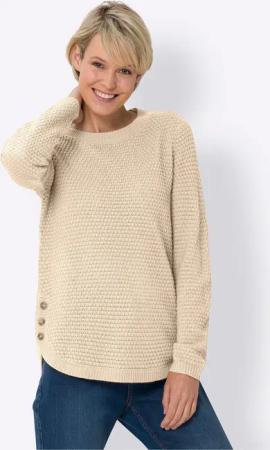 Sieh an! Strickpullover Langarm-Pullover