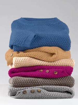 Sieh an! Strickpullover Langarm-Pullover