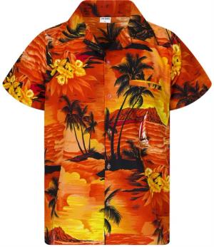 King Kameha Hawaiihemd Surf Funky Hawaii-Hemd
