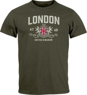 Neverless Print-Shirt Herren T-Shirt London United