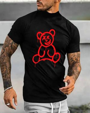 RMK T-Shirt Herren Shirt mit Bärendruck