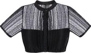 FUCHS Dirndlbluse Dirndlbluse Augusta schwarz (1-tlg)