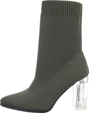 Ital-Design Damen Abendschuhe Elegant High-Heel-Stiefelette (84338421)