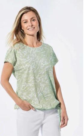 GOLDNER T-Shirt Kurzgröße: Shirt mit U-Boot-Ausschnitt
