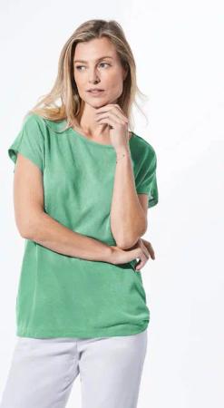 GOLDNER T-Shirt Shirt in Leinenoptik