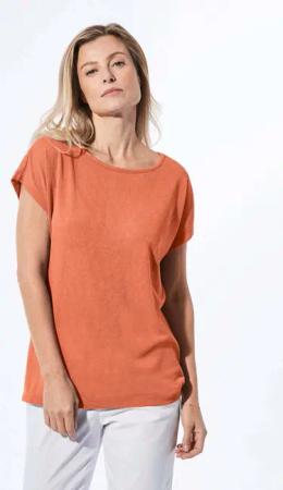 GOLDNER T-Shirt Shirt in Leinenoptik
