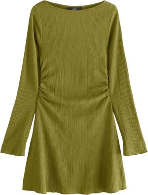 Next Minikleid Gerafftes Minikleid mit langen